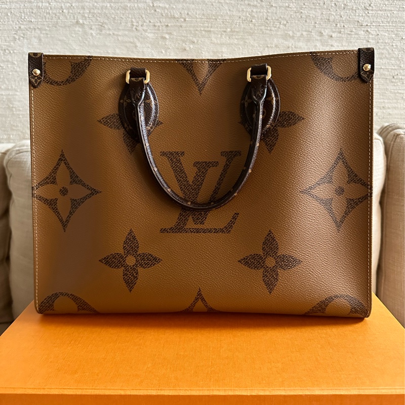 LV 老花 OnTheGo MM（中號）手提肩背兩用-0