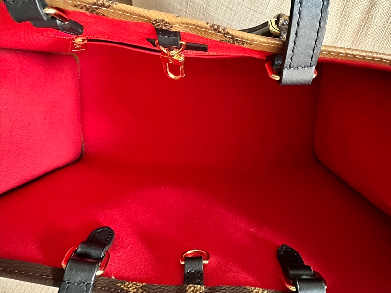 LV 老花 OnTheGo MM（中號）手提肩背兩用-4