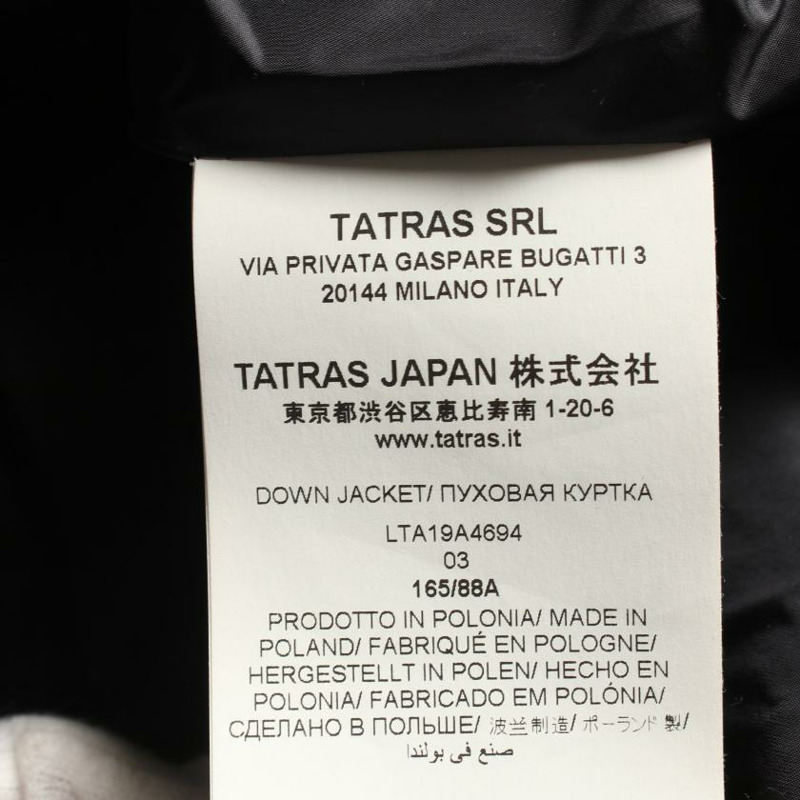 【日本直送】 TATRAS 塔特拉斯 波利蒂亞瑪 波利得亞瑪 羽絨服 符合 黑色-3