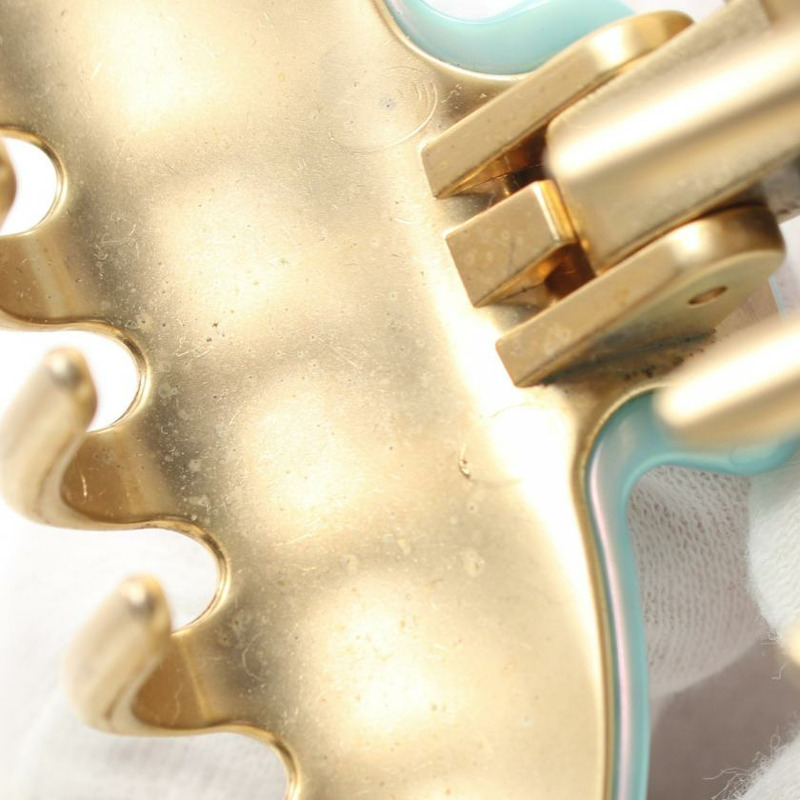 【日本直送】 Alexandre de Paris 亞歷山大 德 巴黎 髮夾 髮飾 水鑽 淺藍色 金色-3