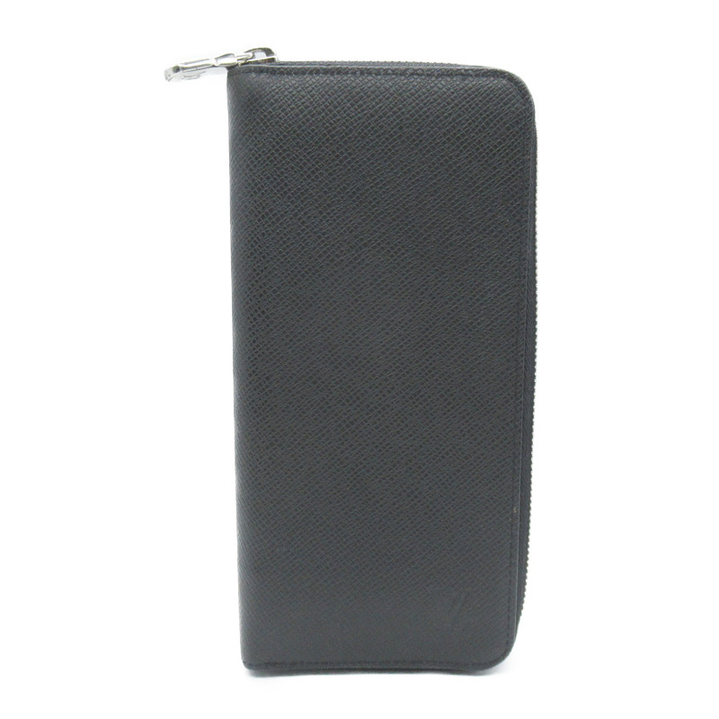 【日本直送】路易威登 Zippy 皮夾垂直圓長皮夾 M30503 Taiga 皮革黑黑二手男女通用-1