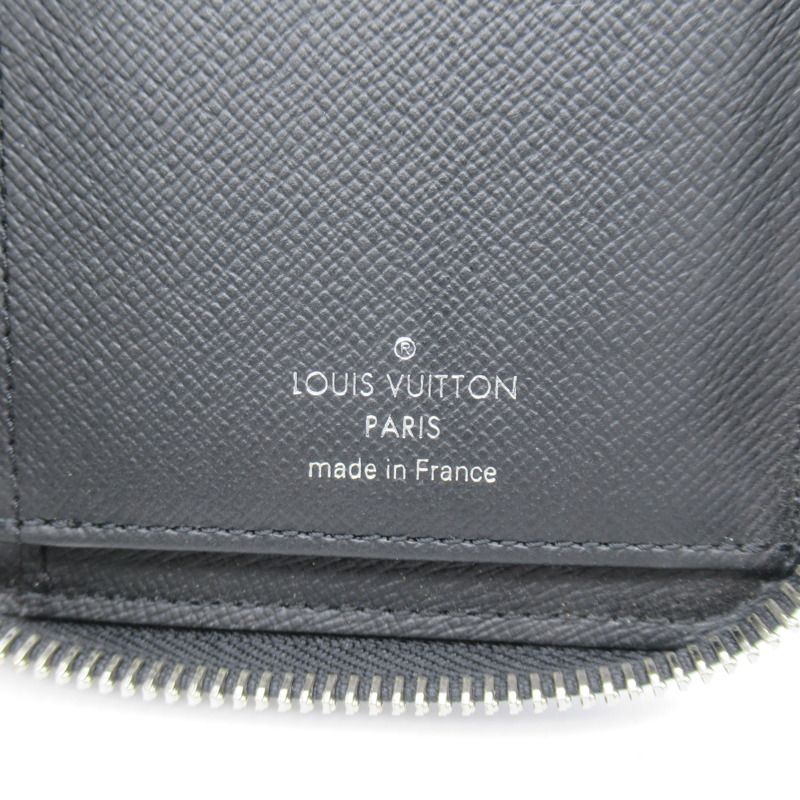 【日本直送】路易威登 Zippy 皮夾垂直圓長皮夾 M30503 Taiga 皮革黑黑二手男女通用-6