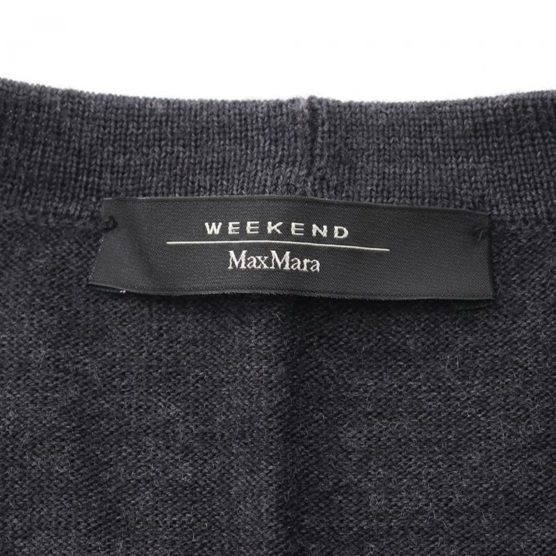 【日本直送】 Max Mara Weekend 最大限度 瑪拉 週末 長 開襟衫 沃爾 灰色-2