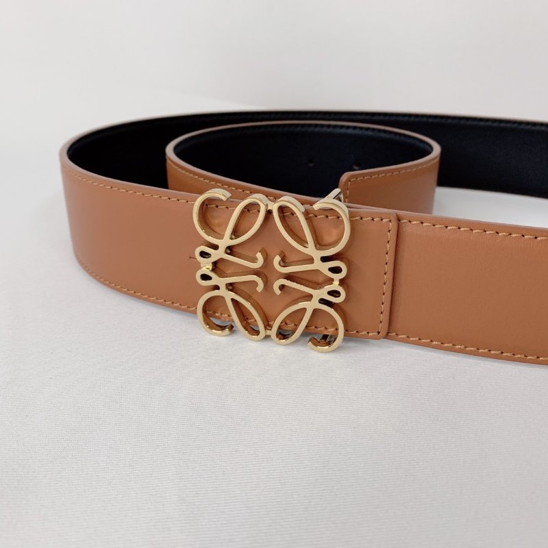 LOEWE Anagram光滑小牛皮腰帶-2
