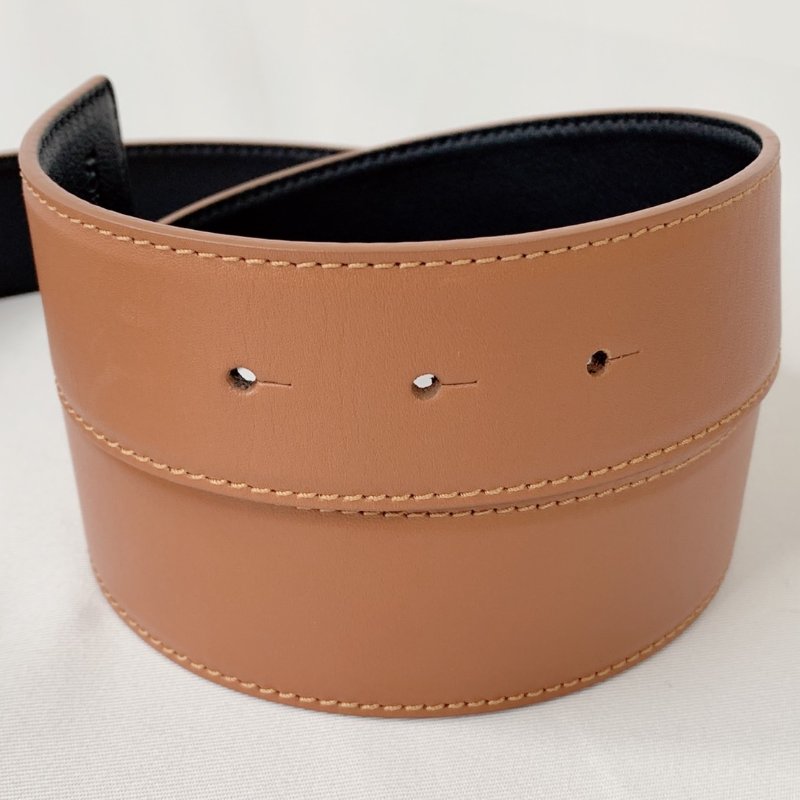 LOEWE Anagram光滑小牛皮腰帶-3