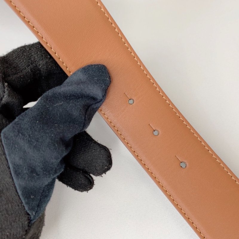 LOEWE Anagram光滑小牛皮腰帶-8