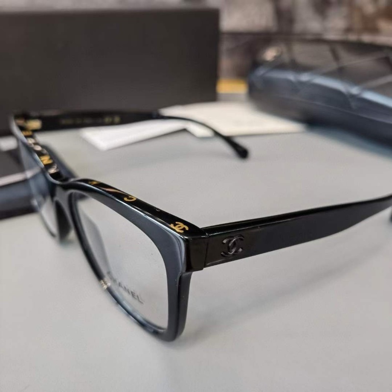 Chanel ch3392 權誌龍爆款 金字 黑標logo 鏡框 光學眼鏡 可配度數-3