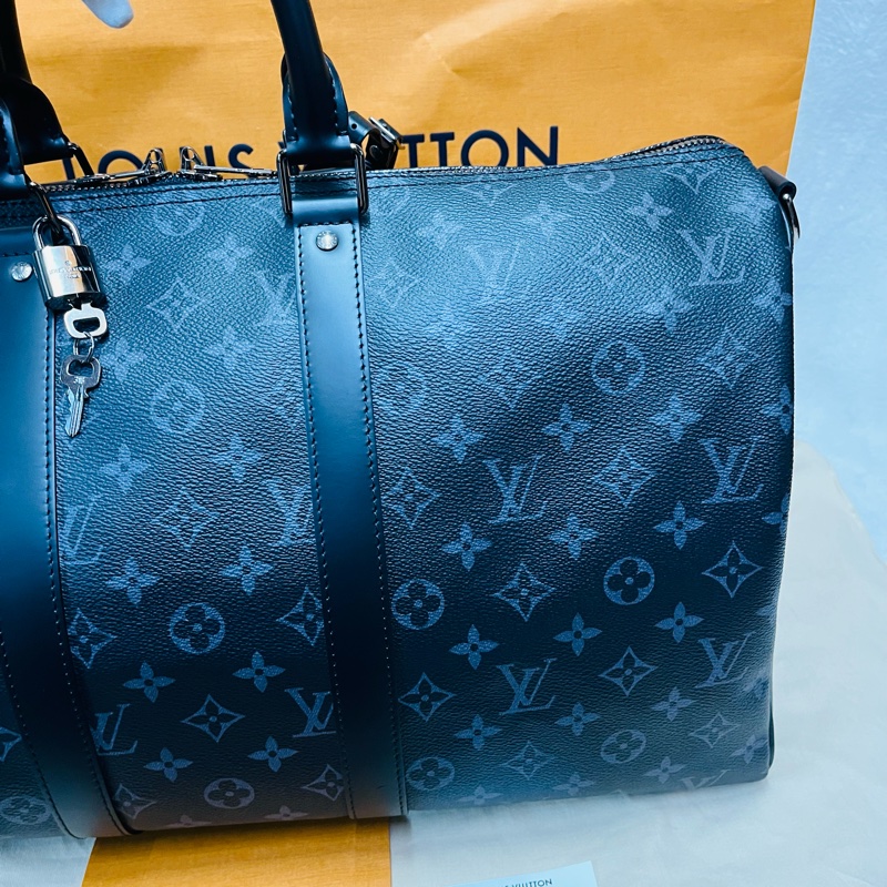 Louis Vuitton Keepall 45 旅行包 （M40569#新款晶片款）-4