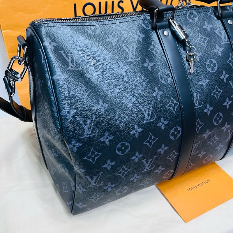 Louis Vuitton Keepall 45 旅行包 （M40569#新款晶片款）-5