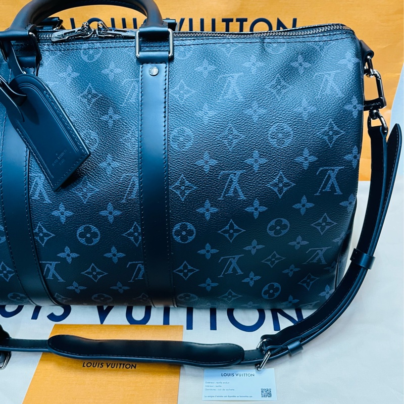 Louis Vuitton Keepall 45 旅行包 （M40569#新款晶片款）-6