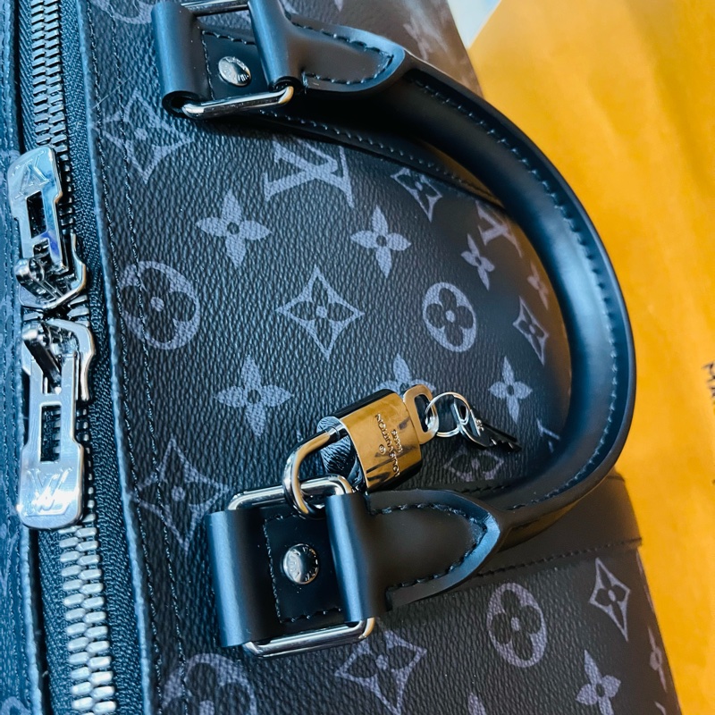 Louis Vuitton Keepall 45 旅行包 （M40569#新款晶片款）-8