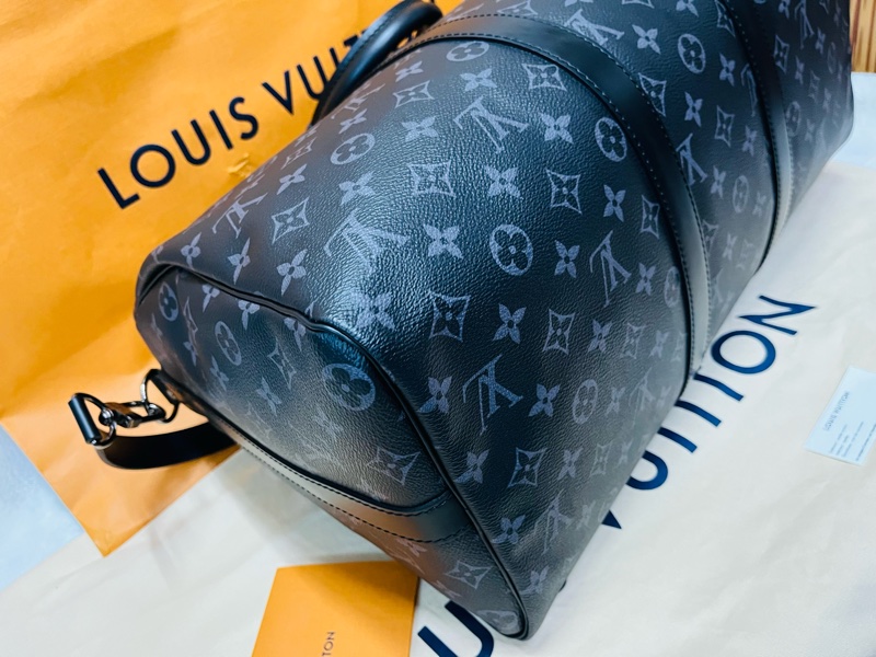 Louis Vuitton Keepall 45 旅行包 （M40569#新款晶片款）-12