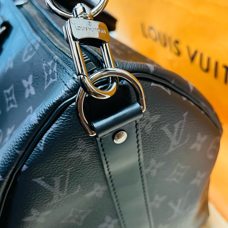 Louis Vuitton Keepall 45 旅行包 （M40569#新款晶片款）-22