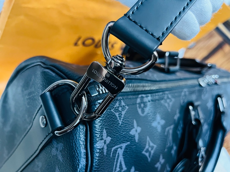 Louis Vuitton Keepall 45 旅行包 （M40569#新款晶片款）-23