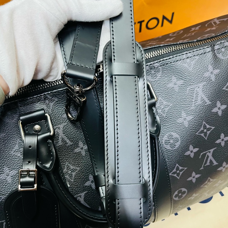 Louis Vuitton Keepall 45 旅行包 （M40569#新款晶片款）-24