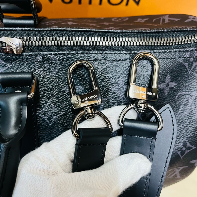 Louis Vuitton Keepall 45 旅行包 （M40569#新款晶片款）-26