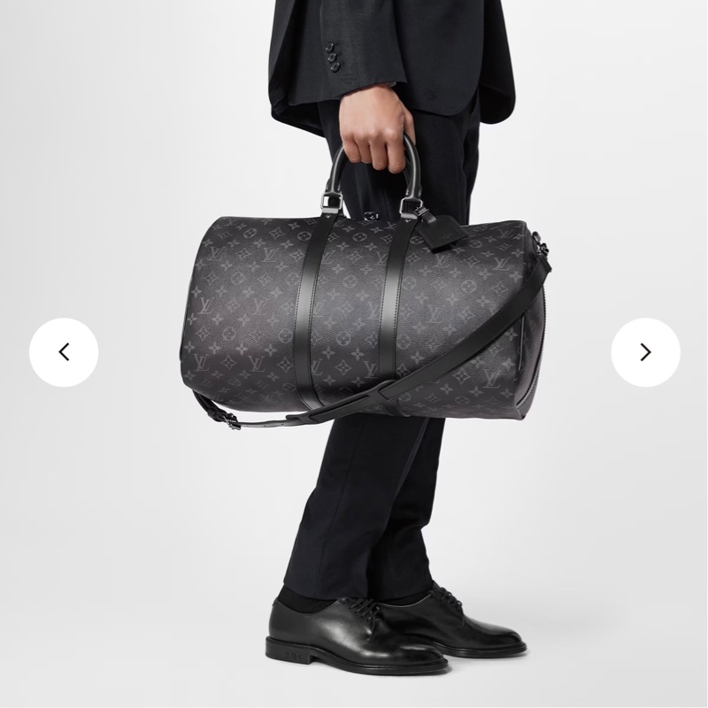 Louis Vuitton Keepall 45 旅行包 （M40569#新款晶片款）-28