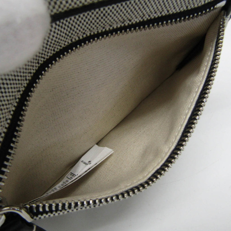 【日本直送】Burberry HORSEFERRY 印花棉帆布腰包 8038902 男士，女士帆布，皮革斜背包黑色，灰白色-6
