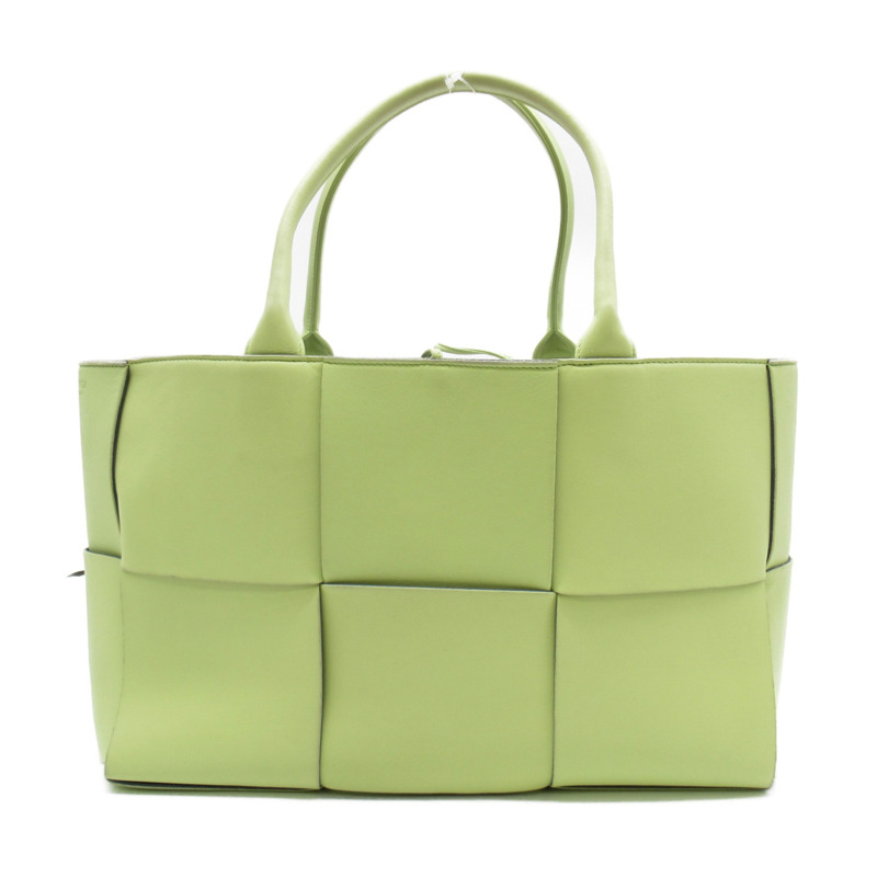 【日本直送】BOTTEGA VENETA 中型 Arco 托特包 intrecciato 609175 小牛皮 淡綠色-1