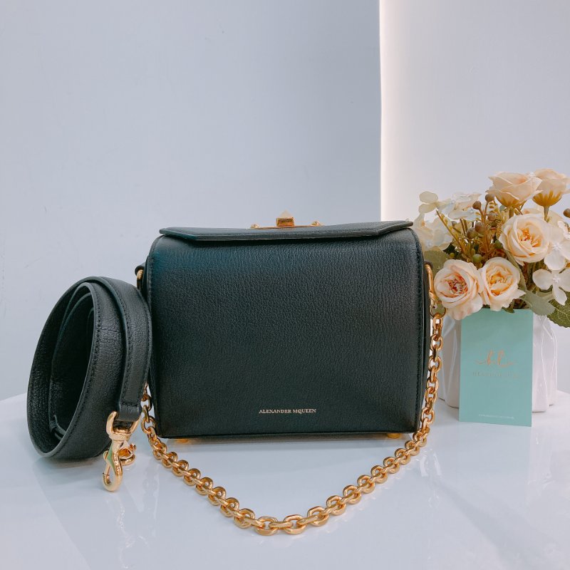 Item19 Alexander Wang 亞歷山大王 盒子 兩用包 牛皮 Box Bag Calfskin Black x GHW-0