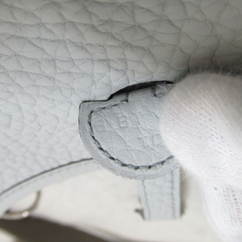 【日本直送】HERMES Evelyne 亞馬遜 3PM 單肩包 Clemence 皮革 藍色 淺色 二手 B SHW-6