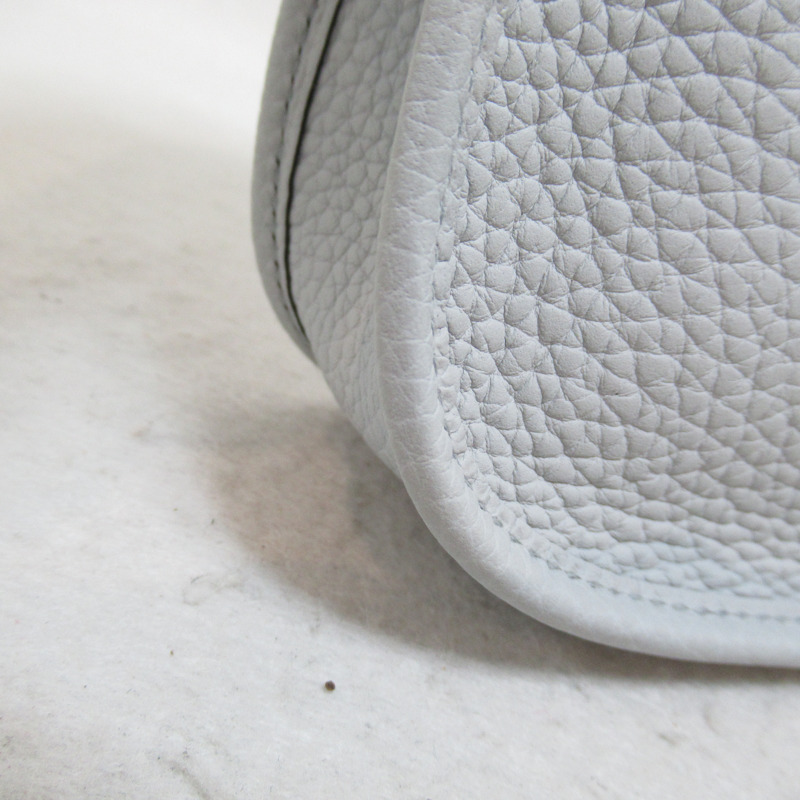 【日本直送】HERMES Evelyne 亞馬遜 3PM 單肩包 Clemence 皮革 藍色 淺色 二手 B SHW-9