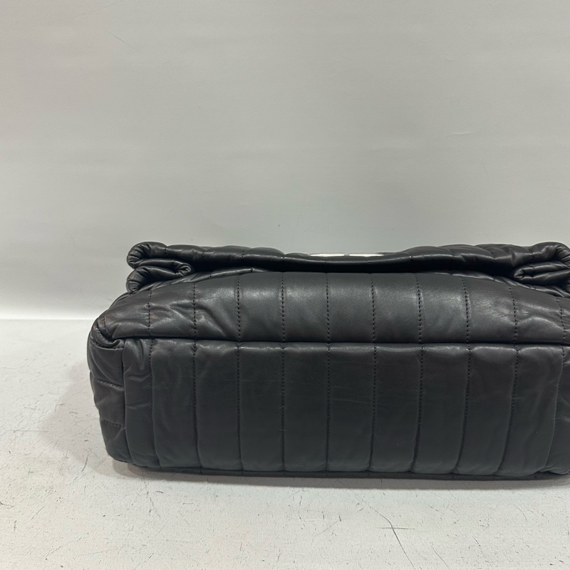 Hoshi同款🐯Balenciaga 765945黑牛皮銀釦Monaco斜背包中號-26