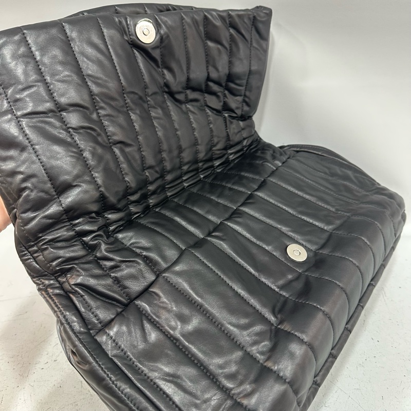 Hoshi同款🐯Balenciaga 765945黑牛皮銀釦Monaco斜背包中號-35