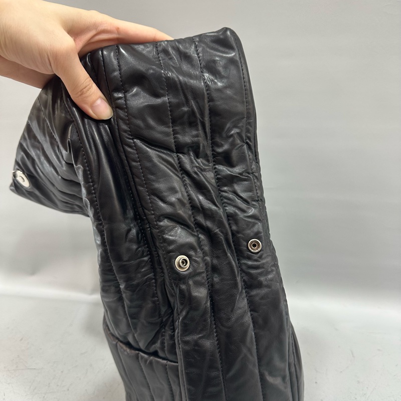 Hoshi同款🐯Balenciaga 765945黑牛皮銀釦Monaco斜背包中號-41