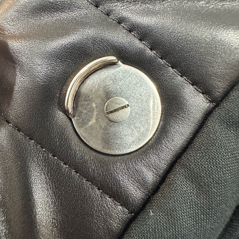 Hoshi同款🐯Balenciaga 765945黑牛皮銀釦Monaco斜背包中號-47