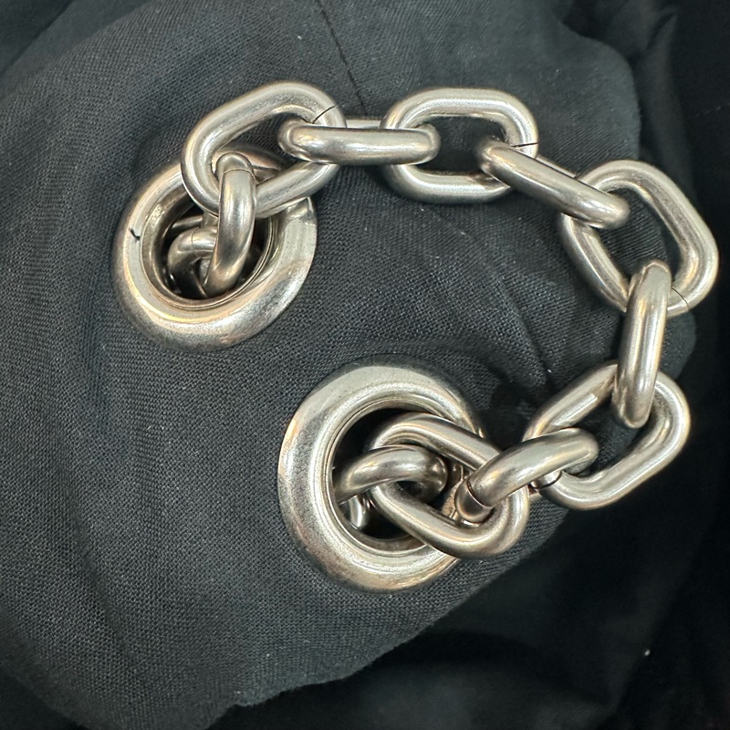 Hoshi同款🐯Balenciaga 765945黑牛皮銀釦Monaco斜背包中號-54