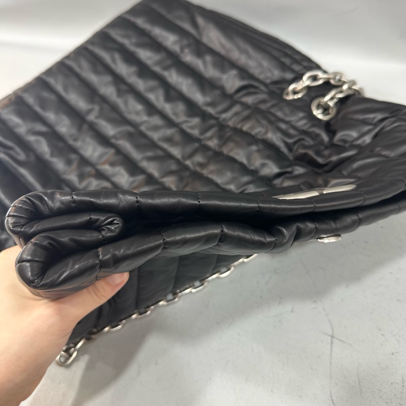 Hoshi同款🐯Balenciaga 765945黑牛皮銀釦Monaco斜背包中號-69