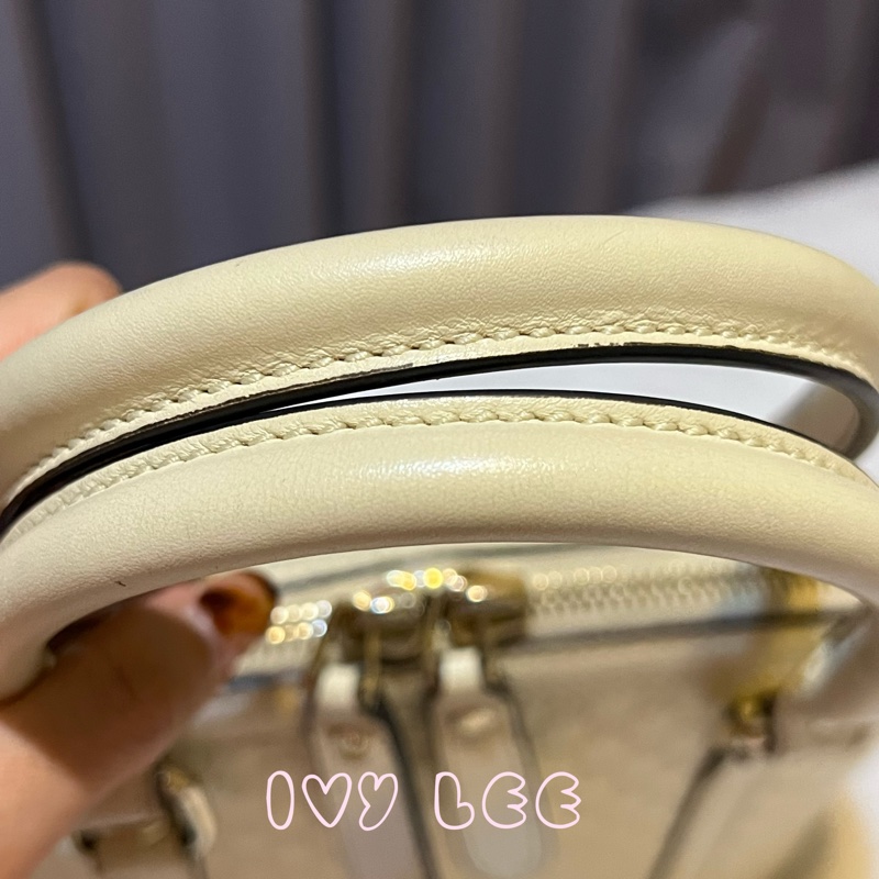 GUCCI 古馳(已售出)449654 經典Guccissima 壓紋 手提/斜背 兩用貝殼包 經典白色 二手精品-5
