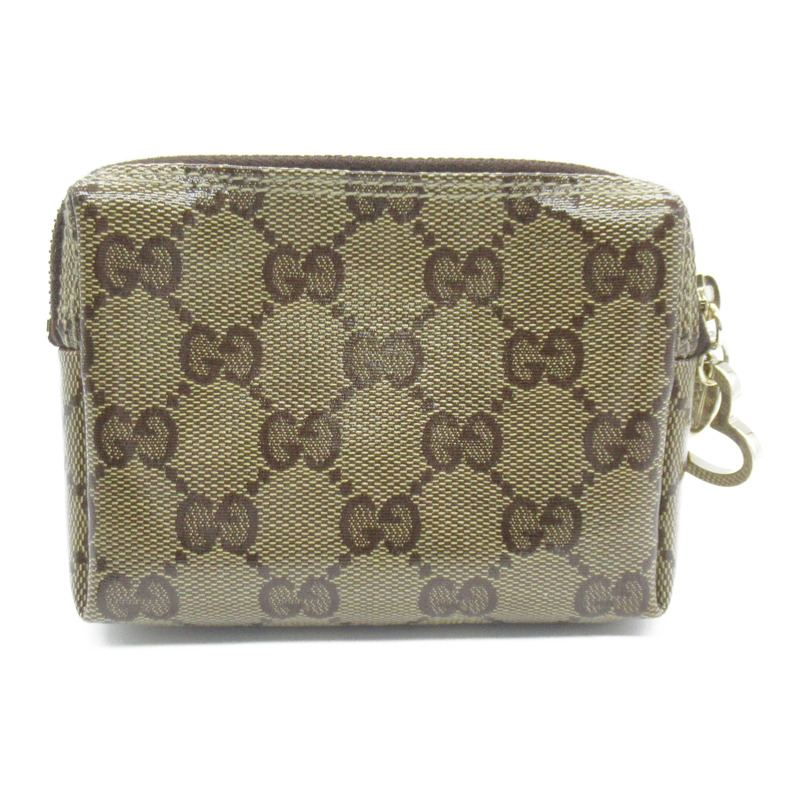 【日本直送】GUCCI 拉鍊錢包 203355 帆布 棕色 二手-1