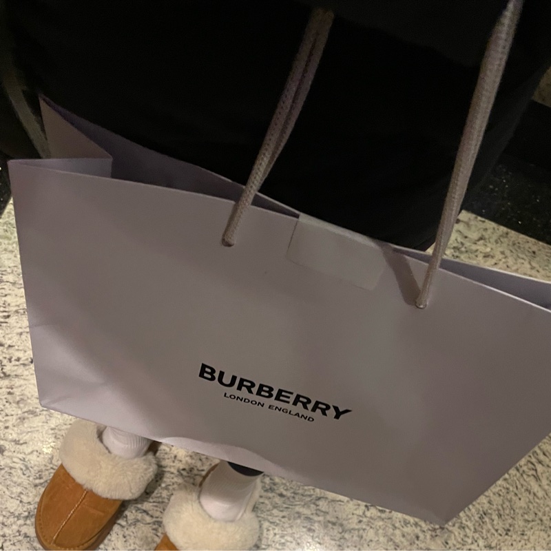 BURBERRY 經典Lola系列TB LOGO格紋绗缝小羊皮WOC斜背包(黑色)-12