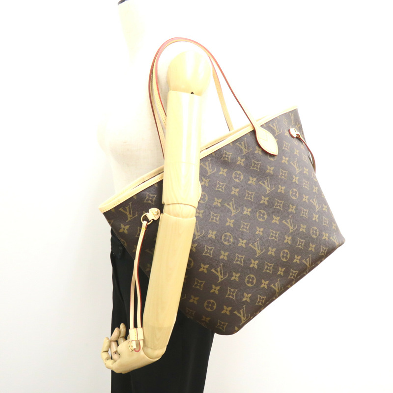 【日本直送】路易威登 Neverfull MM 單肩托特包 M40995 Monogram 二手 LV 女士-4
