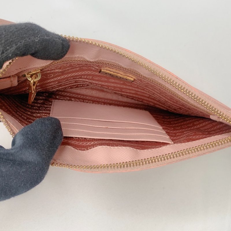 PRADA 防刮牛皮手拿單肩包-6