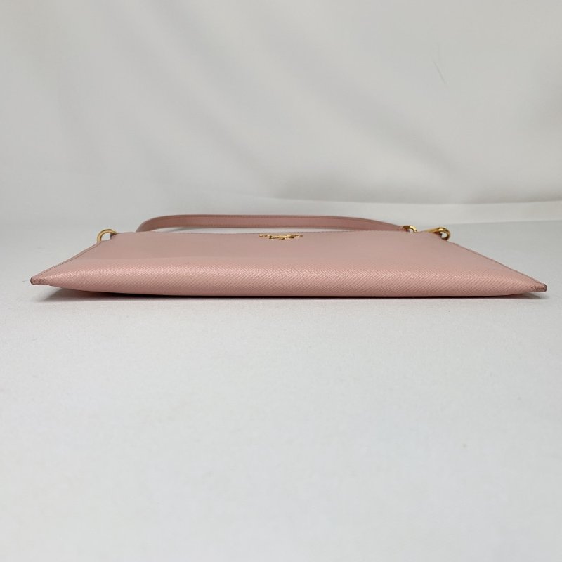 PRADA 防刮牛皮手拿單肩包-9