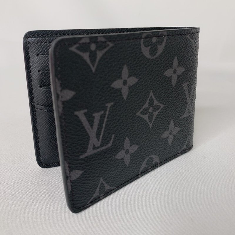 LV SLENDER 黑花短夾-3