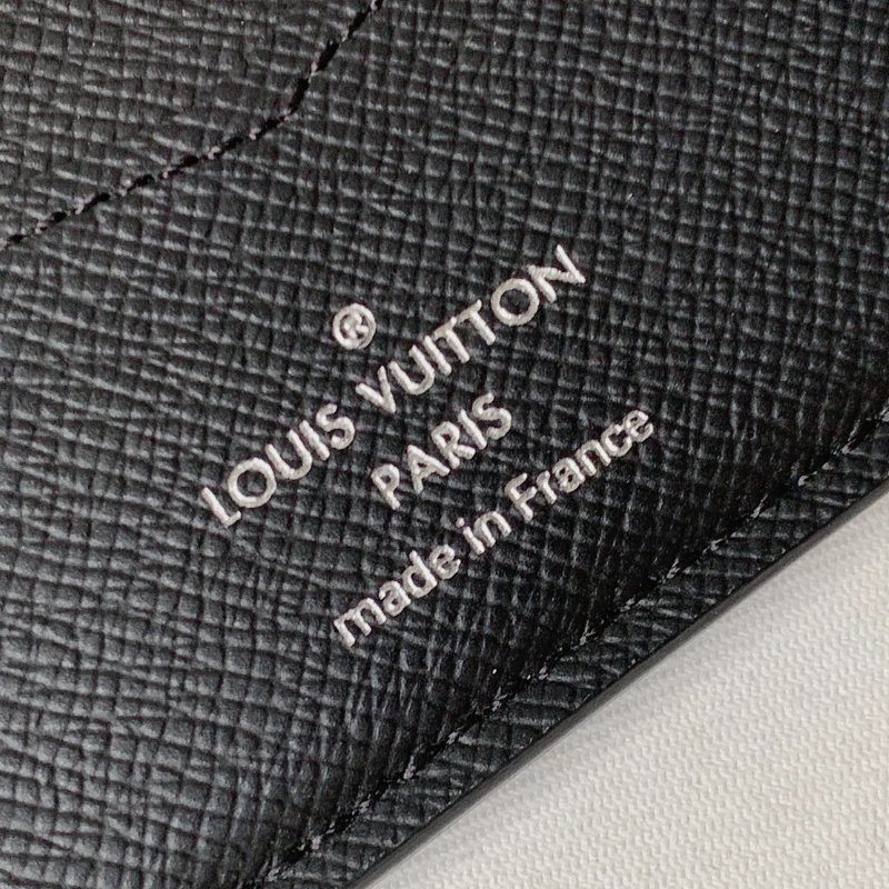 LV SLENDER 黑花短夾-7