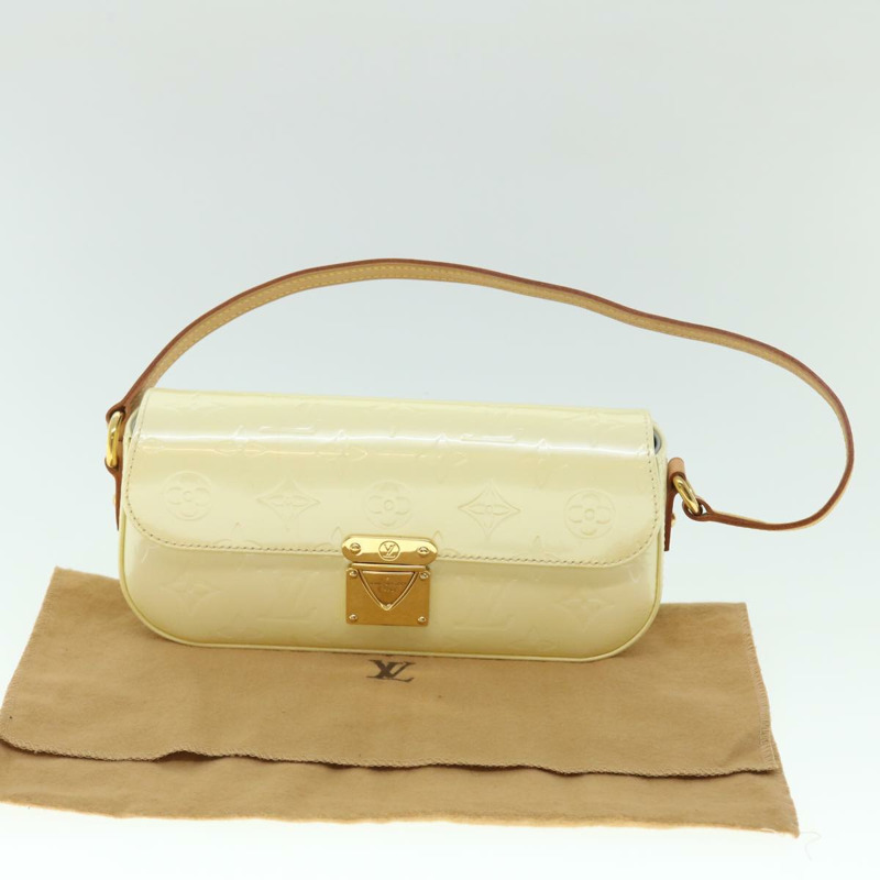 【日本直送】路易威登 Monogram Vernis Malibu Street 肩背包 Perle M91507 正品 53060-11