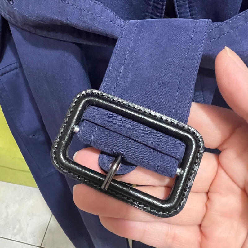 Burberry 全絲長風衣UK10號-9