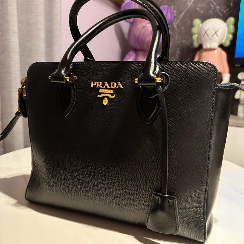 《二手》PRADA防刮皮 手提斜背2用包-1