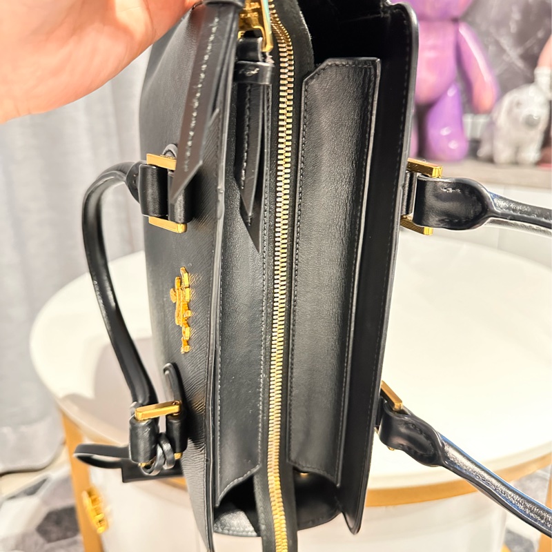 《二手》PRADA防刮皮 手提斜背2用包-3
