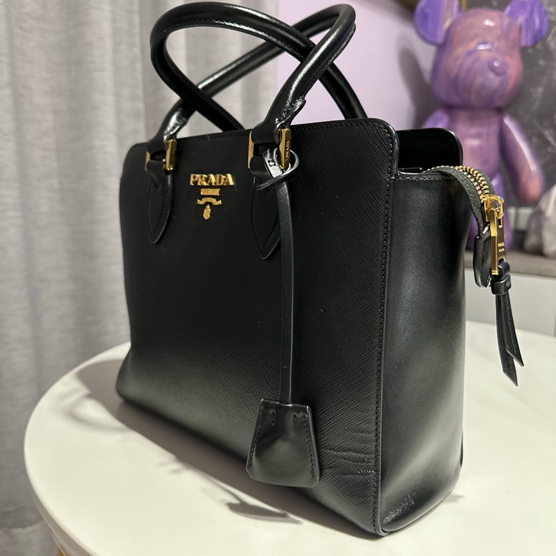 《二手》PRADA防刮皮 手提斜背2用包-8