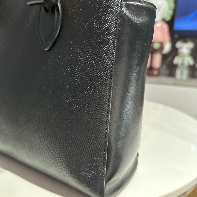 《二手》PRADA防刮皮 手提斜背2用包-16