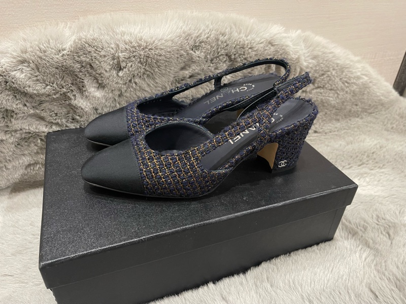 Chanel 毛呢 跟鞋 限量版 全新！-0