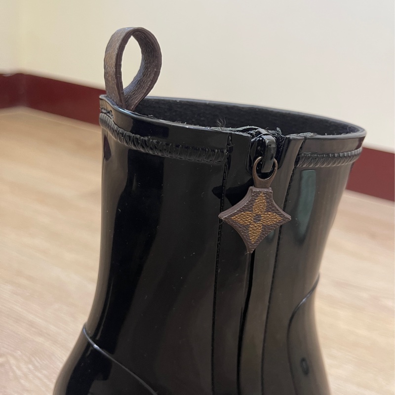 全新LV防水 短靴 雨靴 高跟 粗跟 37-7