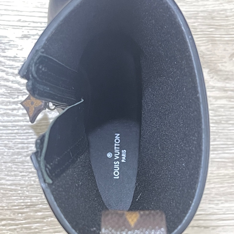 全新LV防水 短靴 雨靴 高跟 粗跟 37-6