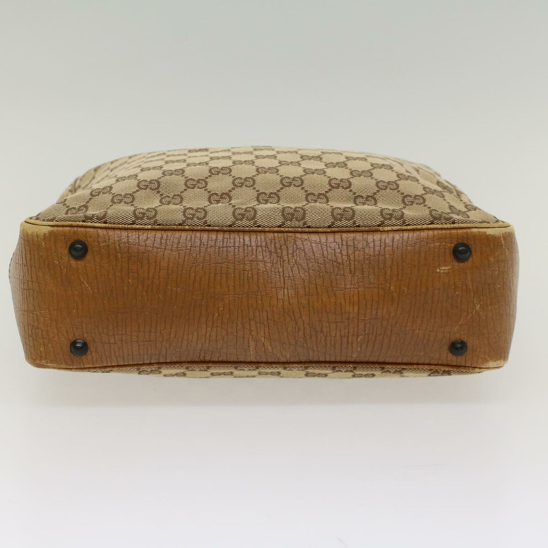 【日本直送】GUCCI GG 帆布竹節手提包米色 112530 正品 54011-4